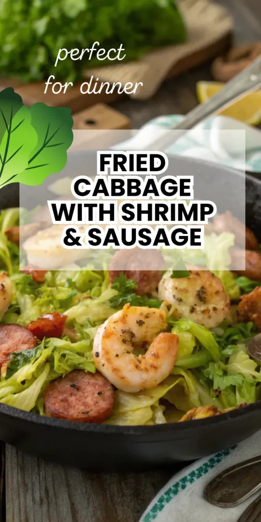 Fried Cabbage with Shrimp & Sausage 1 Dinner