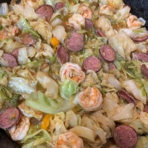 Fried Cabbage with Shrimp & Sausage 3 friedcabbagewithshrimpandsausage