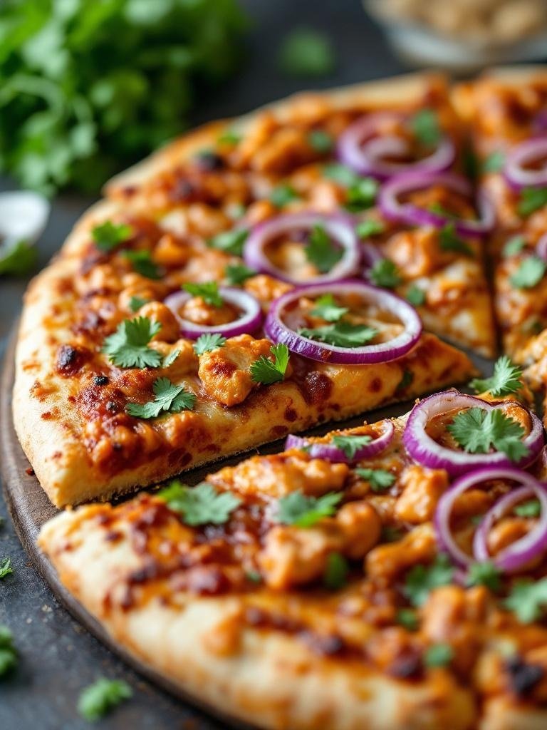 5 Easy Rotisserie Chicken Recipes To Try Tonight 2 BBQ Chicken Pizza topped with red onions and cilantro