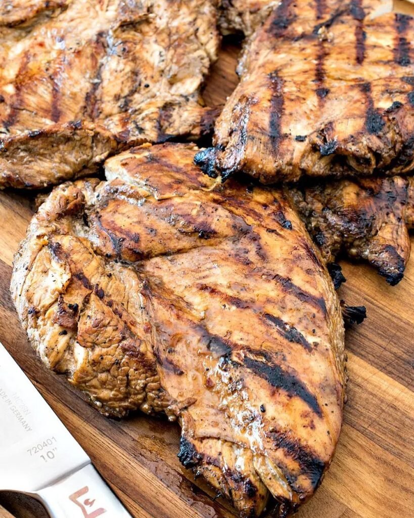 Lets kick this warmer weather off with Marinated Grilled Chicken. I feel like its a crime to t