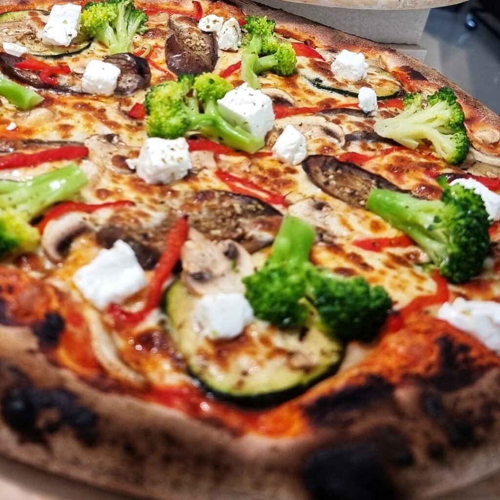 11 Trendy Neapolitan Pizza Flavors To Try At Home 8 A delicious Mediterranean veggie pizza topped with olives, feta, cherry tomatoes, and fresh basil.