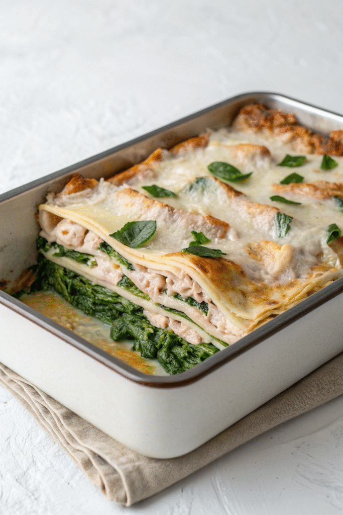 6 Homemade Dog Food Recipes To Soothe Itchy Skin 2 A delicious turkey and spinach casserole for dogs, showcasing healthy ingredients.