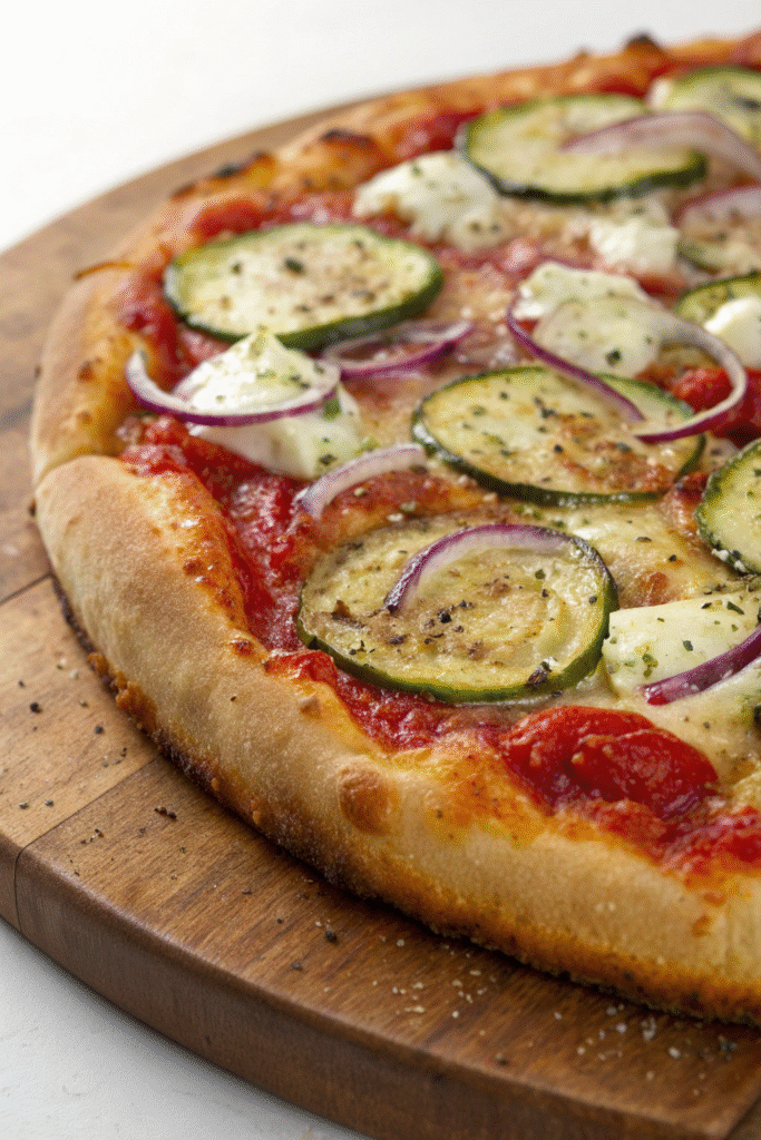 13 Easy And Delicious Grandma Pizza Recipes You Need To Try 11 A delicious zucchini and feta pizza topped with fresh ingredients.