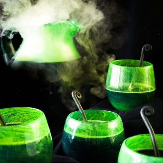 9 Best Halloween Party Treats Sure To Spook Your Guests 2 A bubbling cauldron of green witch's brew with floating eyeballs