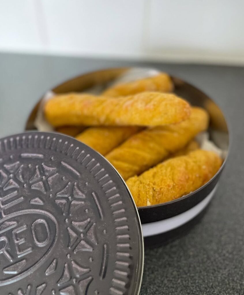 Plate of homemade chicken and carrot bites for dogs