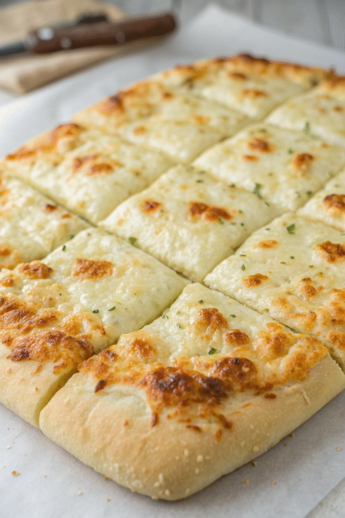 Delicious Four Cheese Focaccia Pizza