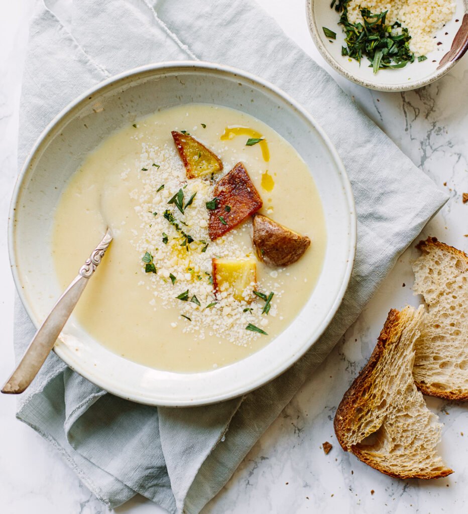 12 Creamy Potato Soup Recipes to Warm Your Soul 8 garlic potato soup corrected