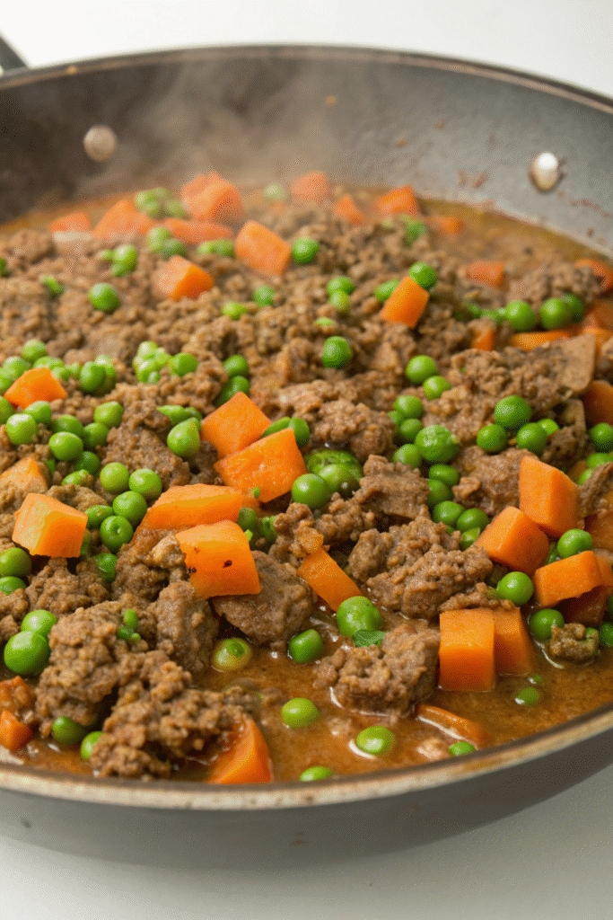 A delicious lamb and carrot casserole for dogs.
