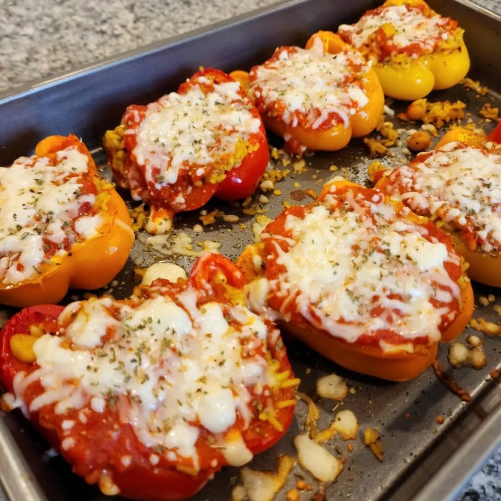 13 Delicious Recipes to Make with Tomato Soup 8 Colorful bell peppers stuffed with rice and tomato soup mixture.