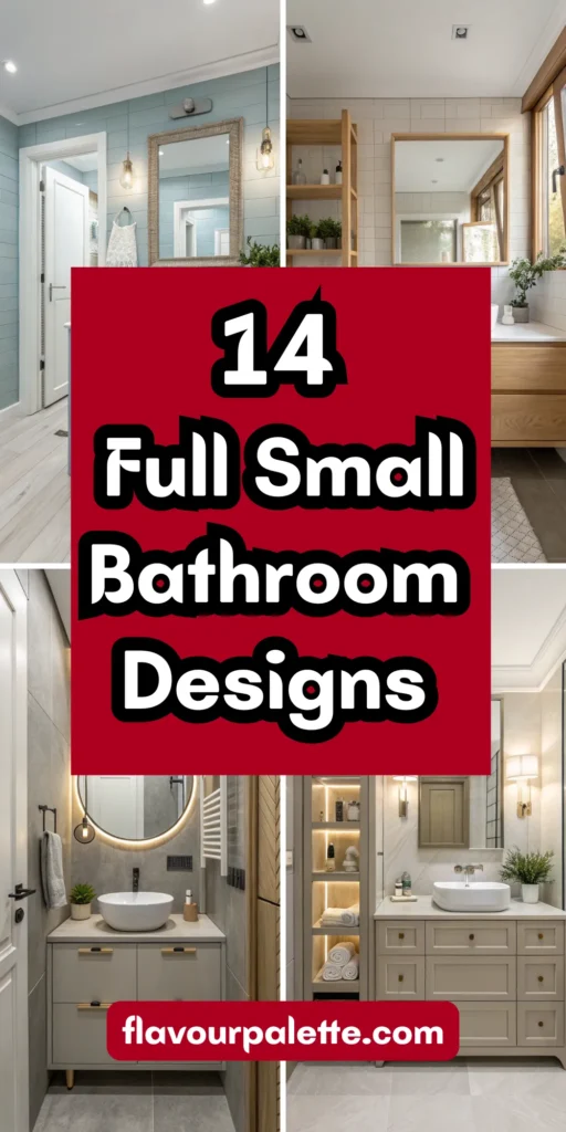14 Full Small Bathroom Designs That Feel Spacious & Stylish 1 12 2 2