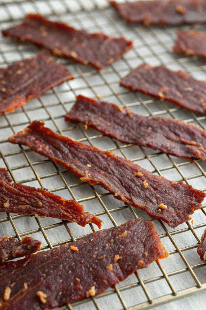 10 Homemade Turkey Jerky Recipes For Adventurous Dogs 7 A tray of homemade beef and turkey jerky