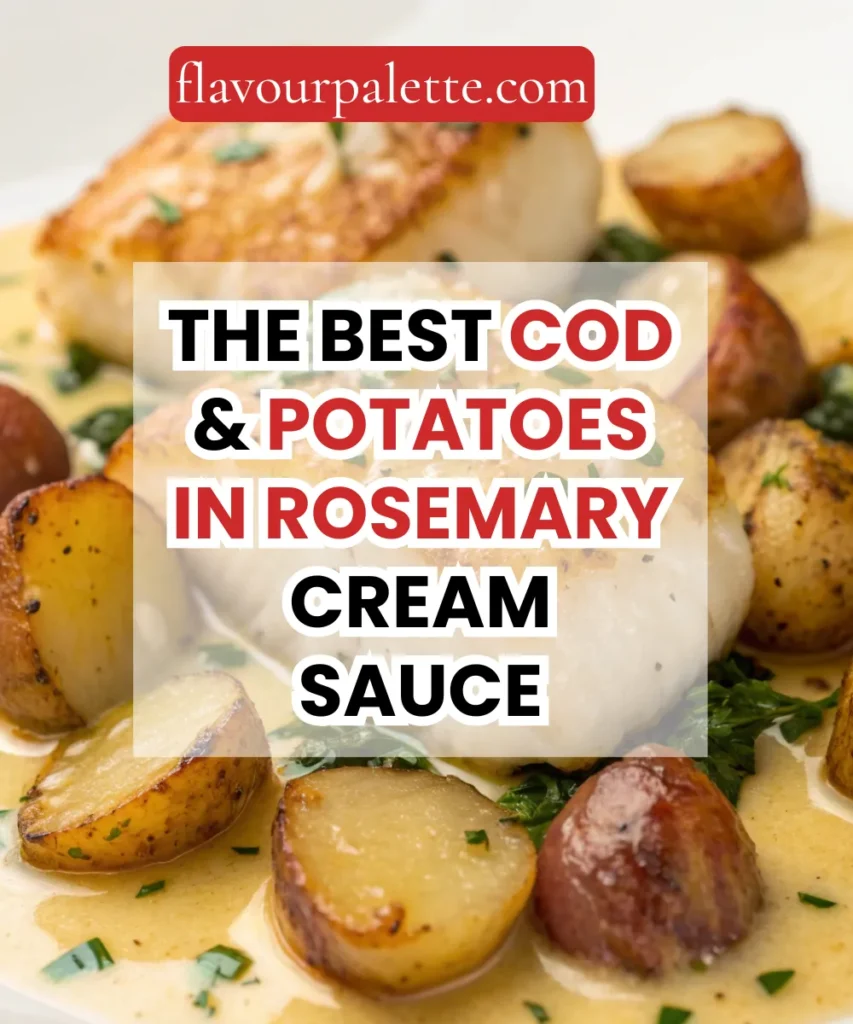The Best Cod & Potatoes in Rosemary Cream Sauce 1 Lemon 3 1