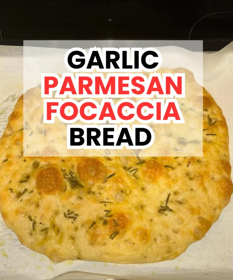 Garlic Parmesan Focaccia Bread – Crispy, Savory & So Easy!