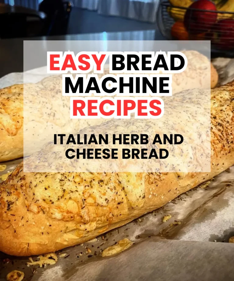 Easy Bread Machine Recipes: Italian Herb and Cheese Bread