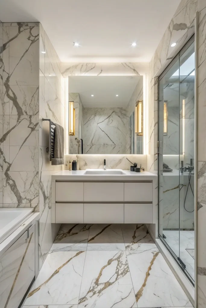 14 Full Small Bathroom Designs That Feel Spacious & Stylish 11 MB10