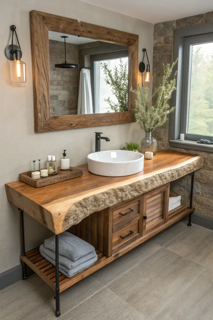 14 Best Natural Wood Bathroom Vanity Ideas for a Warm, Organic Look 2 RB1