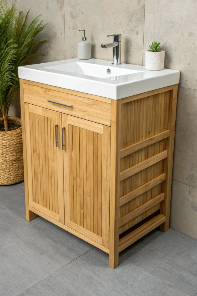 14 Best Natural Wood Bathroom Vanity Ideas for a Warm, Organic Look 11 RB10