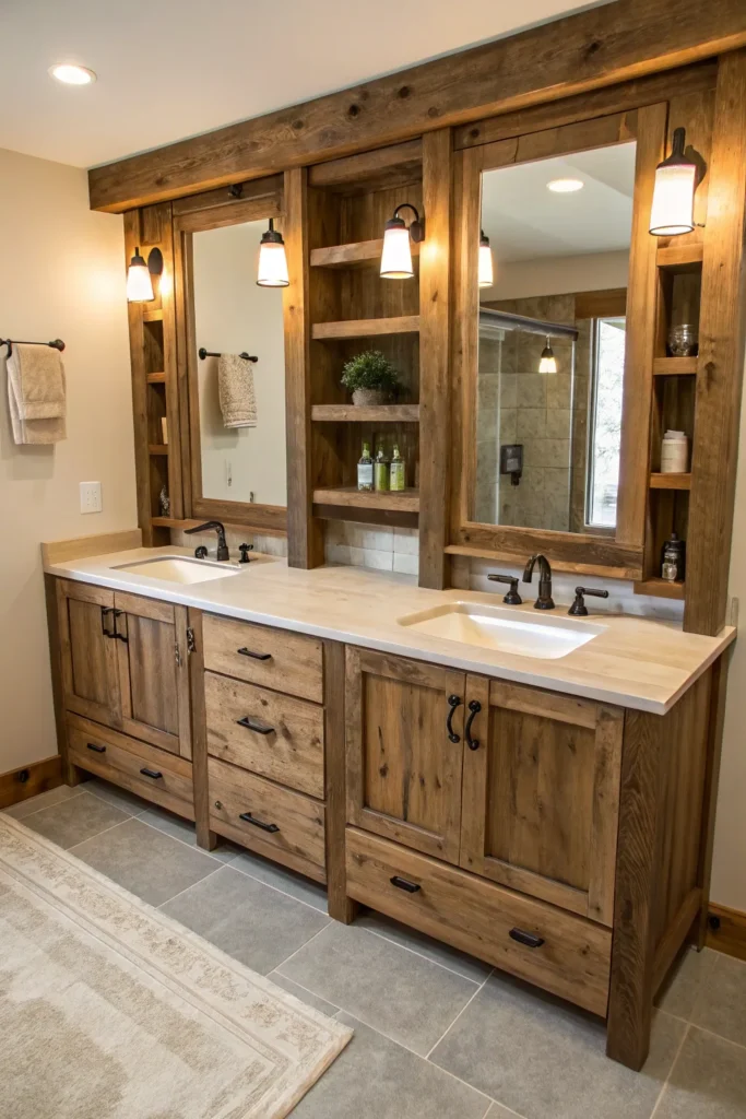 14 Best Natural Wood Bathroom Vanity Ideas for a Warm, Organic Look 12 RB11