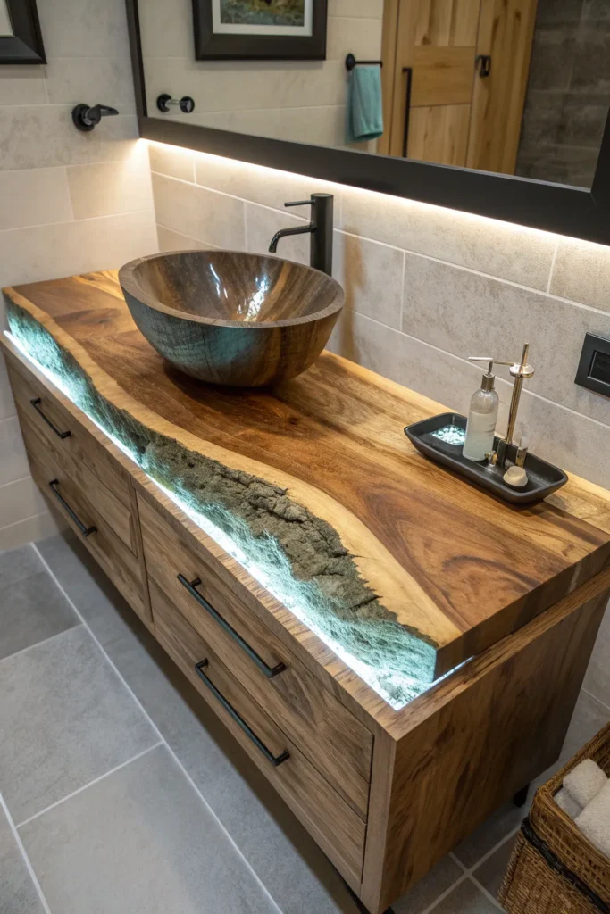 14 Best Natural Wood Bathroom Vanity Ideas for a Warm, Organic Look 14 RB13