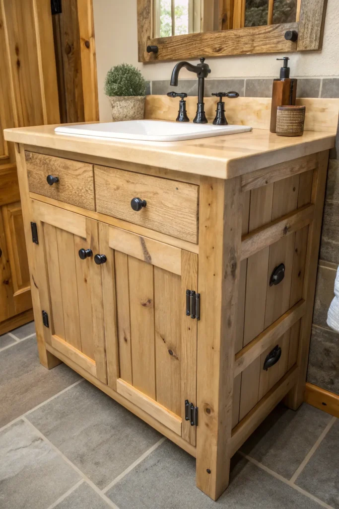 14 Best Natural Wood Bathroom Vanity Ideas for a Warm, Organic Look 5 RB4