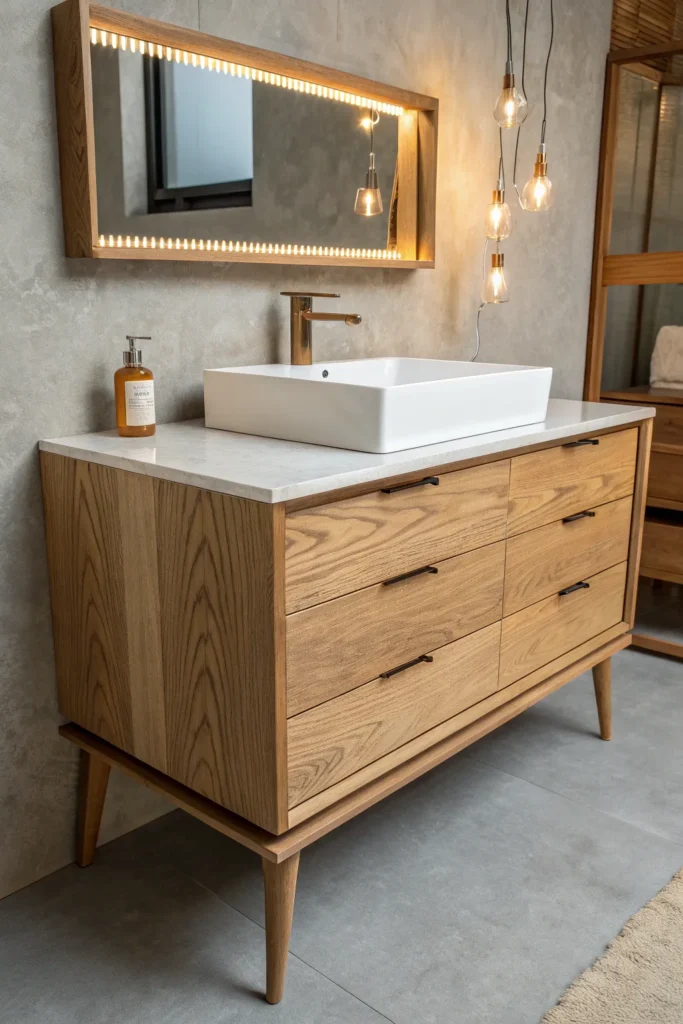 14 Best Natural Wood Bathroom Vanity Ideas for a Warm, Organic Look 9 RB8