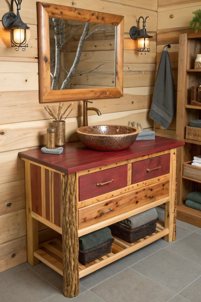 14 Best Natural Wood Bathroom Vanity Ideas for a Warm, Organic Look 10 RB9