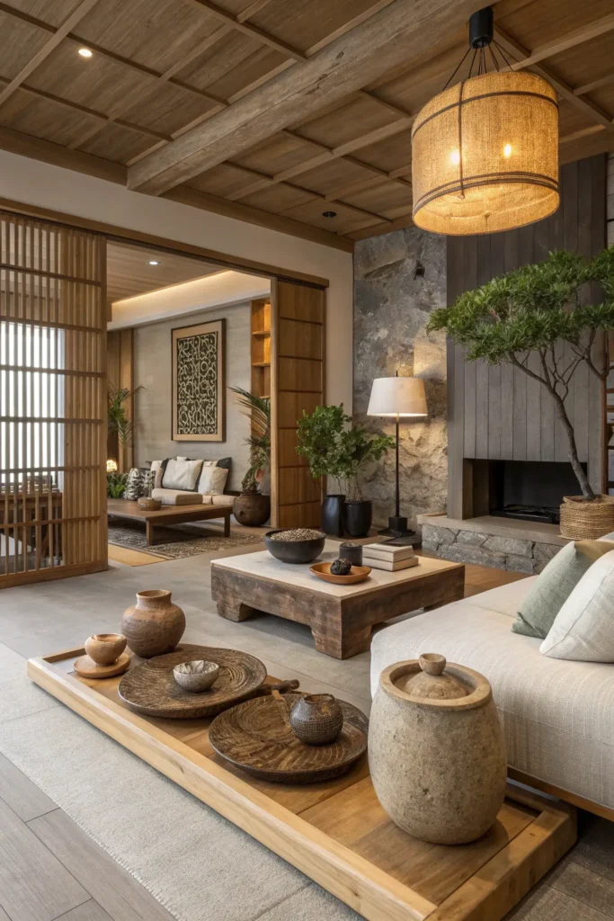 17 Luxurious Japandi Living Room Design Ideas 8 nh 7