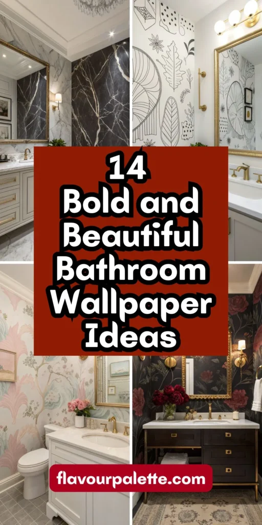 14 Bold and Beautiful Bathroom Wallpaper Ideas 1 12 15
