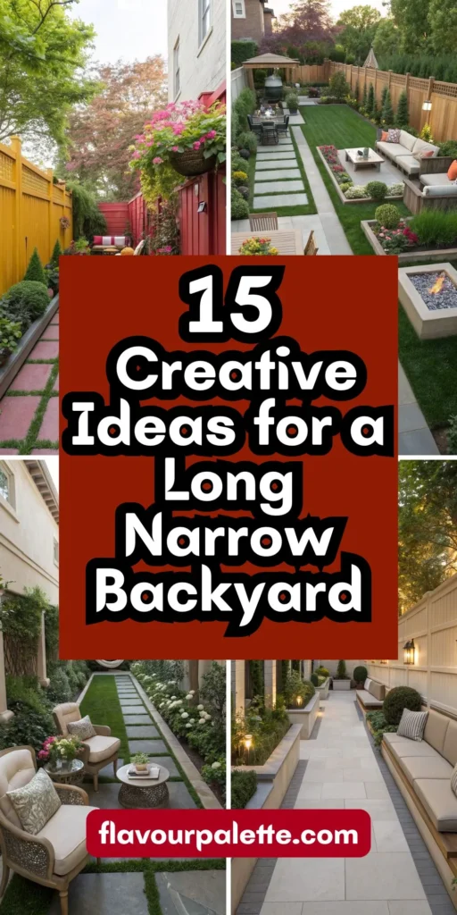 15 Creative Ideas for a Long Narrow Backyard 16 12 17
