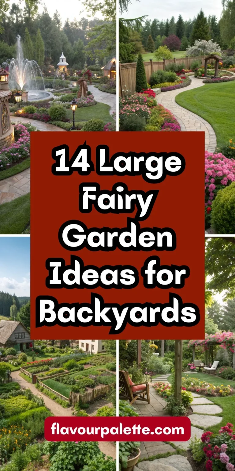 14 Large Fairy Garden Ideas for Backyards for a Whimsical Outdoor Retreat