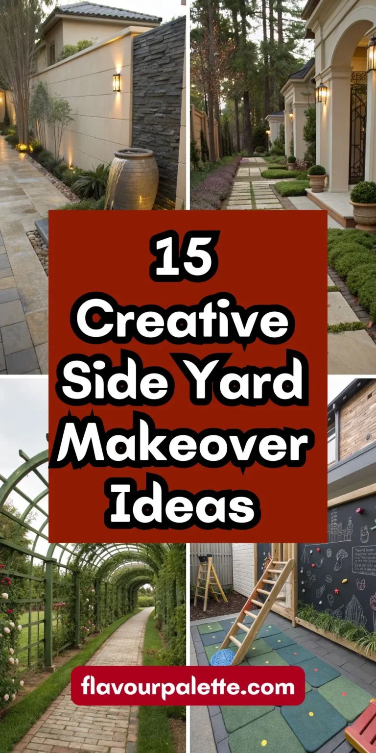 15 Creative Side Yard Makeover Ideas