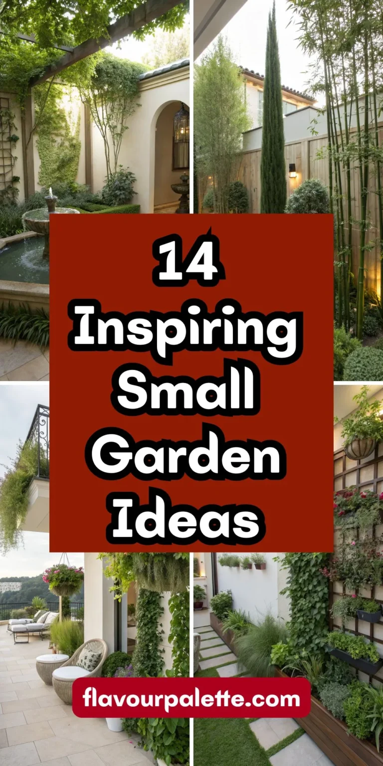 14 Inspiring Small Garden Ideas That Transform Tiny Spaces into Stunning Retreats