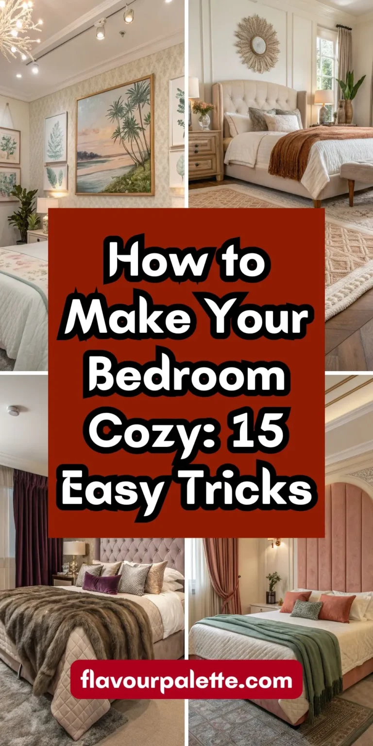 How to Make Your Bedroom Cozy: 15 Easy Tricks
