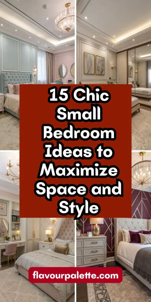 15 Chic Small Bedroom Ideas to Maximize Space and Style 1 12 9 1
