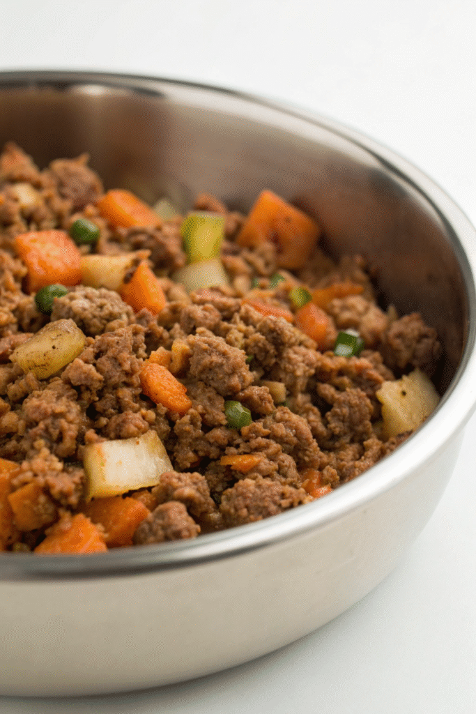 5 Best Homemade Beef Dog Food – Keep Your Pup Happy & Healthy! 5 Beef and Sweet Potato Delight corrected