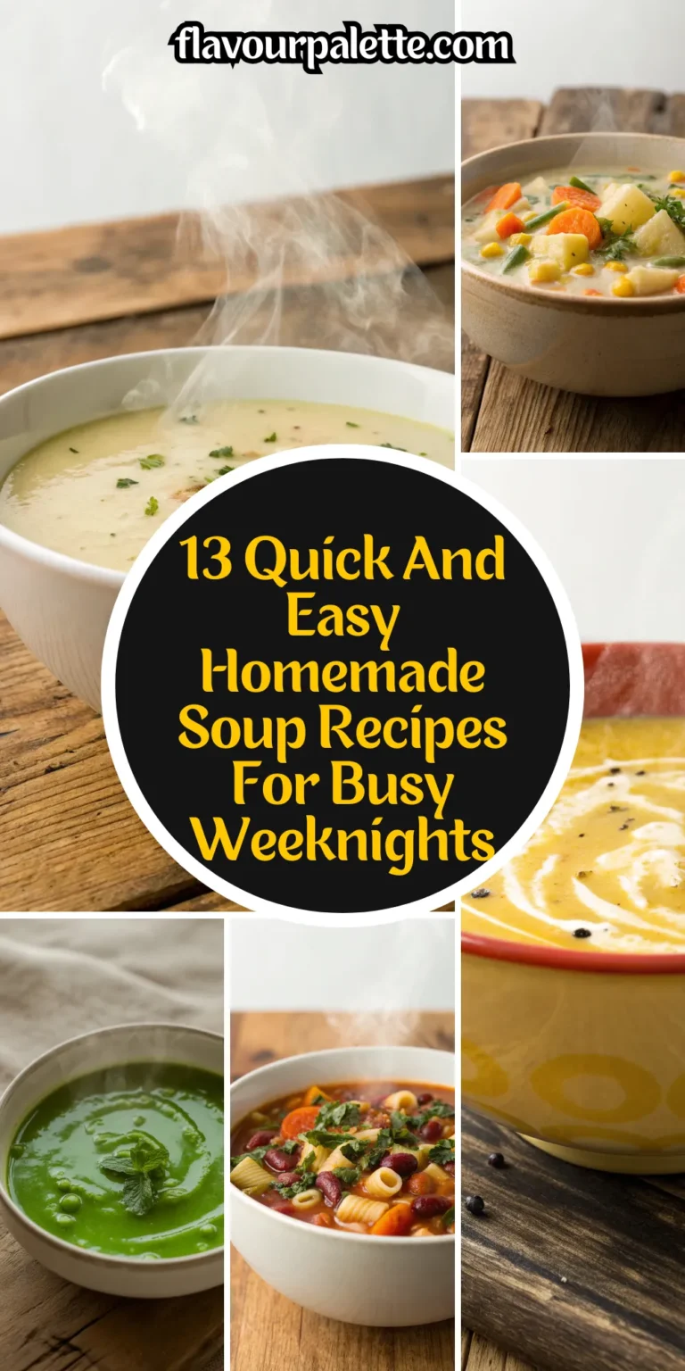 13 Quick And Easy Homemade Soup Recipes For Busy Weeknights