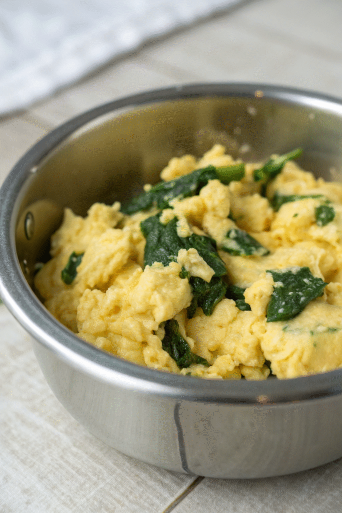 Egg and Spinach Scramble corrected