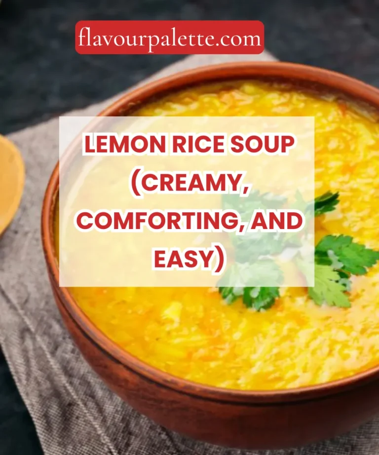 Lemon Rice Soup (Creamy, Comforting, and Easy)