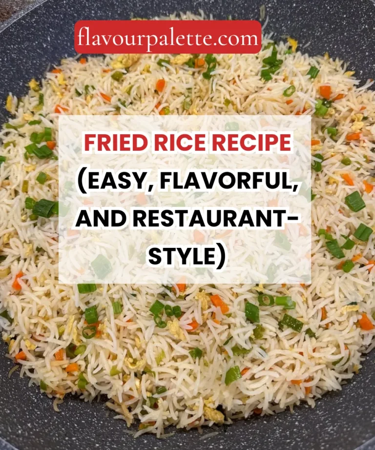 Fried Rice Recipe (Easy, Flavorful, and Restaurant-Style)