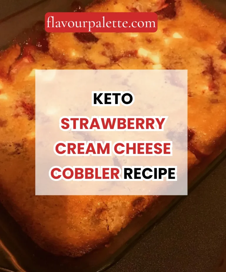 Keto Strawberry Cream Cheese Cobbler Recipe