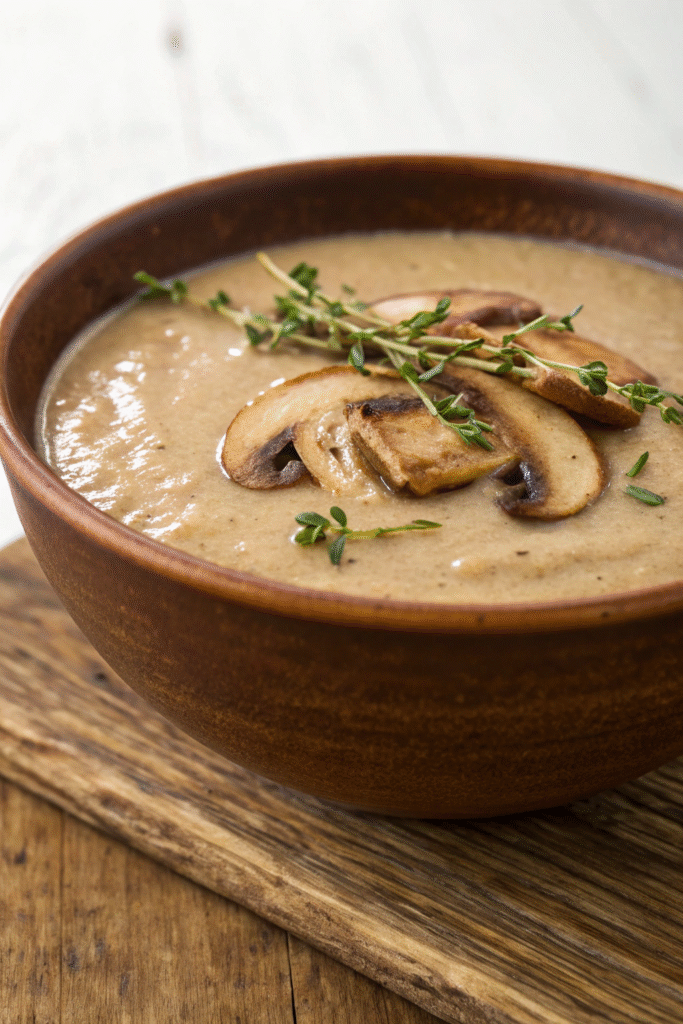 Savory Mushroom and Thyme Soup corrected