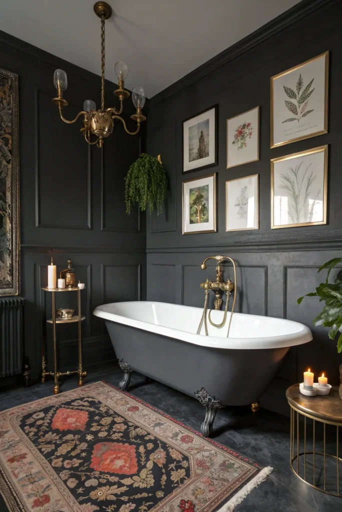 Clawfoot Chic: 14 Alluring Moody Vintage Bathroom Ideas 2 cf 1 1
