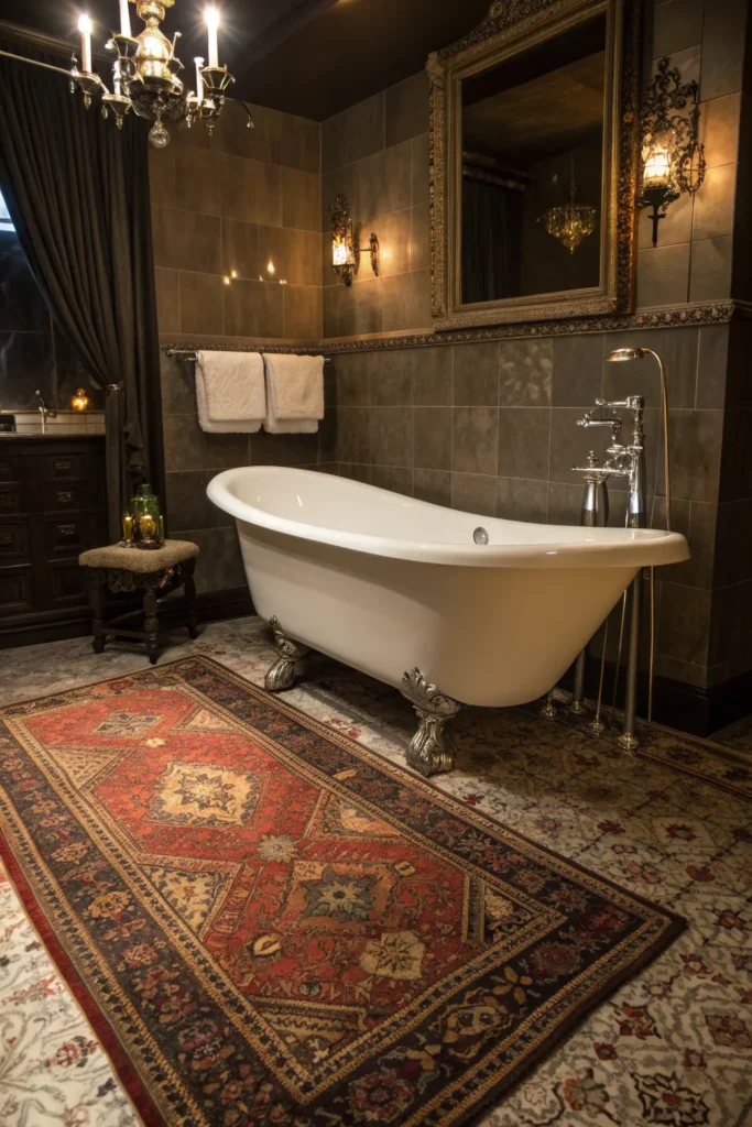 Clawfoot Chic: 14 Alluring Moody Vintage Bathroom Ideas 12 cf 11 1