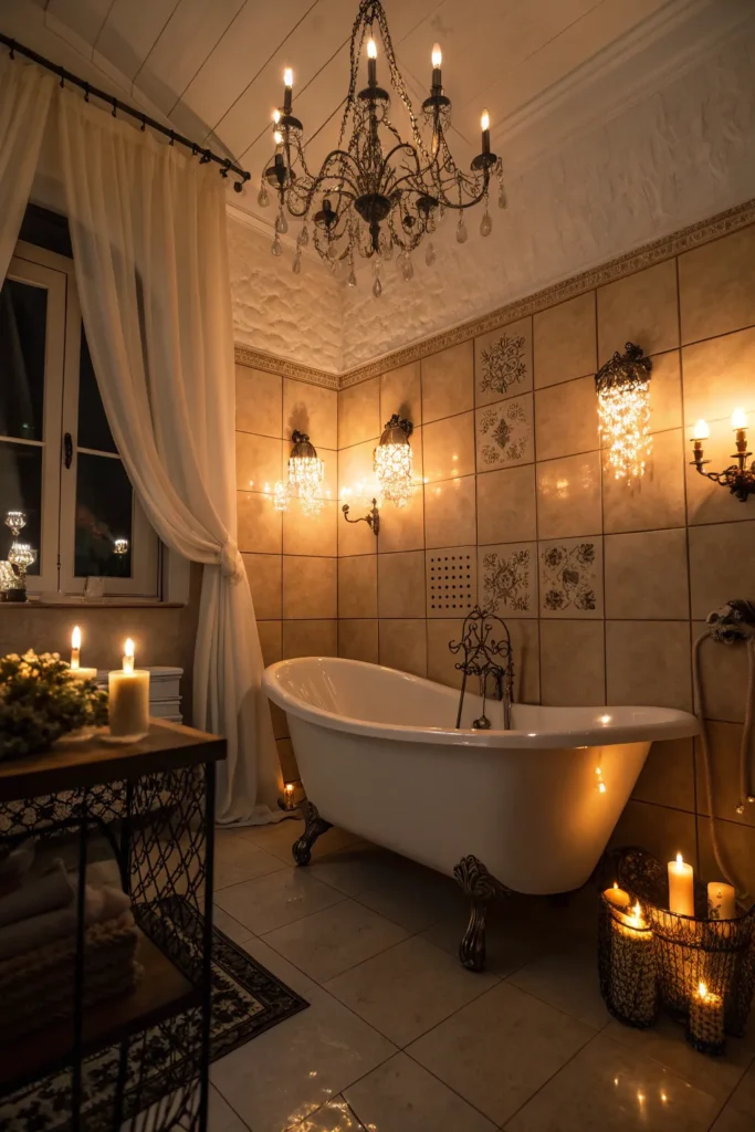 Clawfoot Chic: 14 Alluring Moody Vintage Bathroom Ideas 8 cf 7 1
