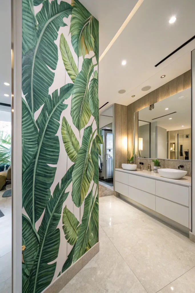 14 Bold and Beautiful Bathroom Wallpaper Ideas 3 df 2