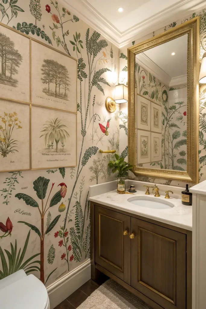 14 Bold and Beautiful Bathroom Wallpaper Ideas 6 df 5