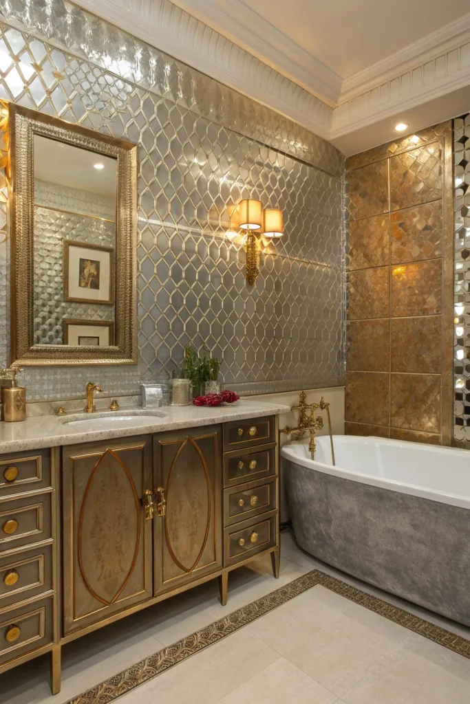 14 Bold and Beautiful Bathroom Wallpaper Ideas 8 df 7
