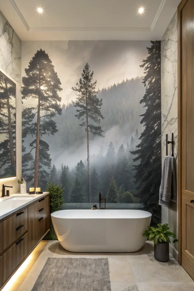 14 Bold and Beautiful Bathroom Wallpaper Ideas 10 df 9