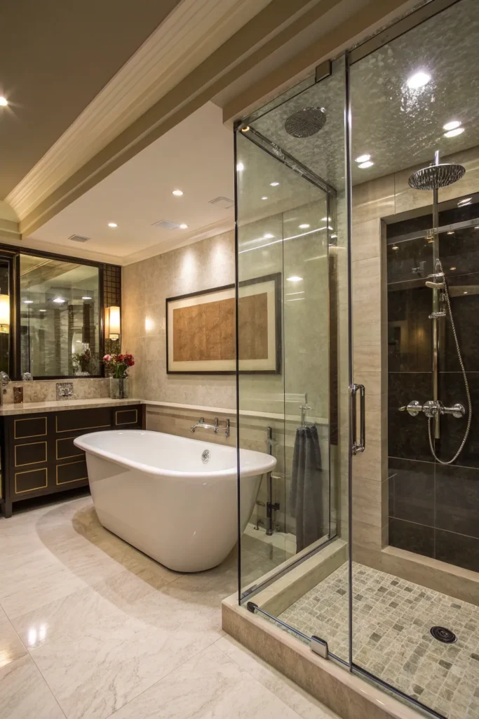 15 Tub and Shower Combo Ideas for Small Bathrooms — Modern & Space-Saving 16 fg 15