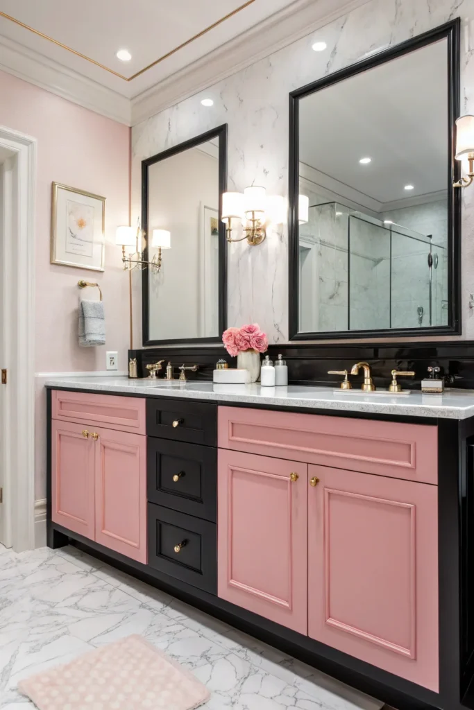 20 Stylish Pink and Black Bathroom Ideas 11 sp 10